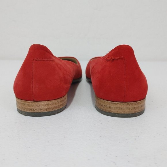 ECCO Shape Pointy Ballerina Women's Red Nubuck Leather Comfort Flats Si… - Picture 5 of 10